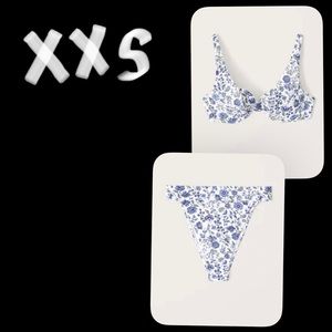 Floral print bikini set